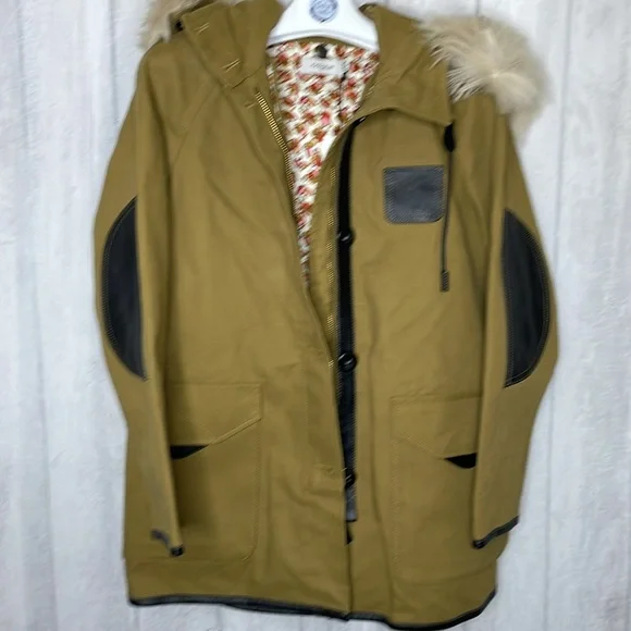 Coach classic parka with shearling and leather trim. NWT. - Picture 12 of 12